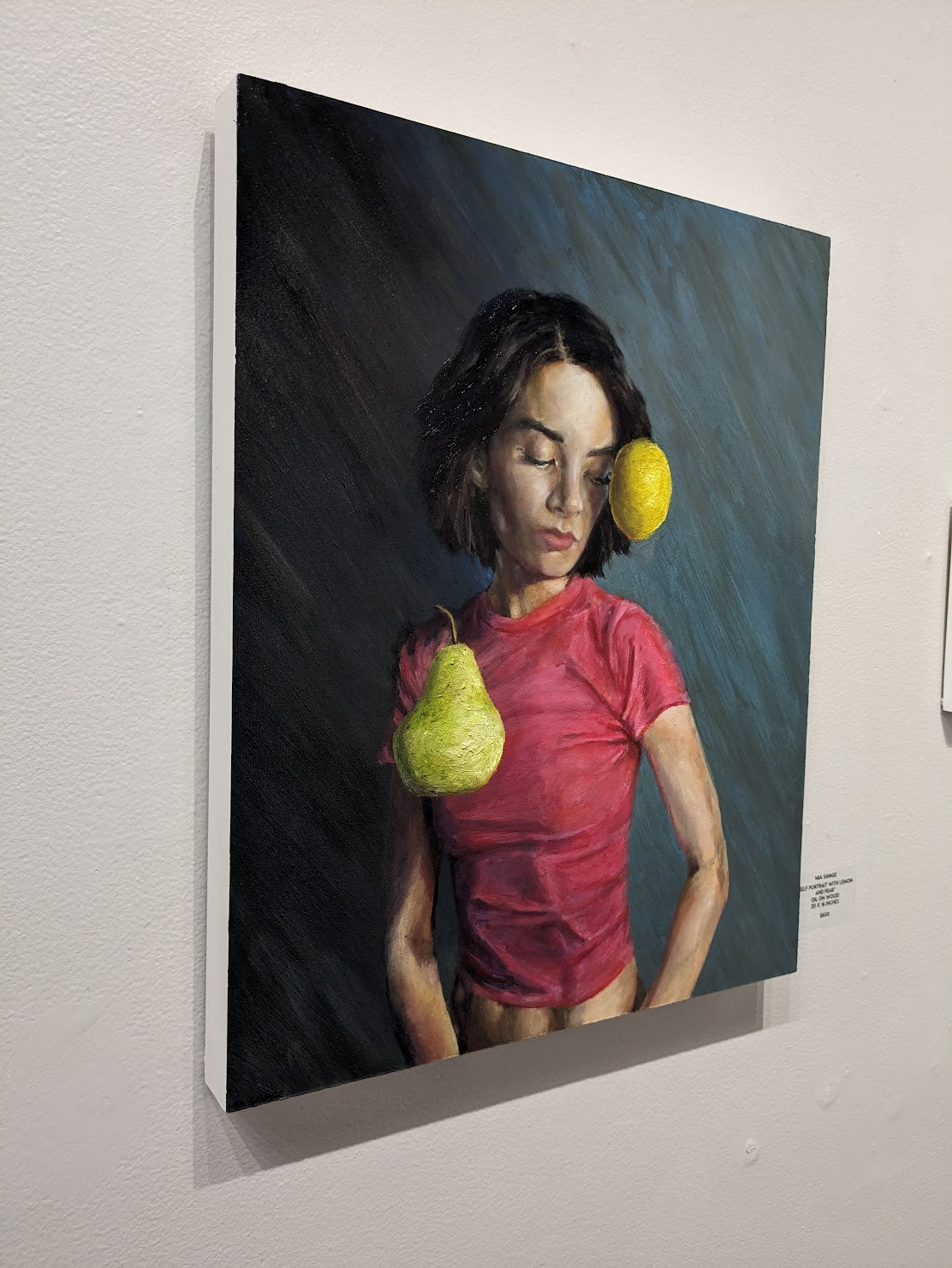 Self Portrait with Lemon and Pear