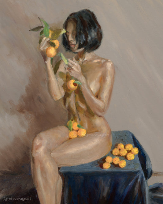 Self Portrait with Oranges