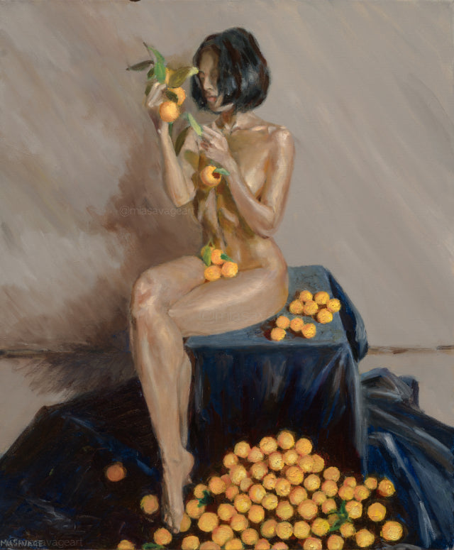 Self Portrait with Oranges